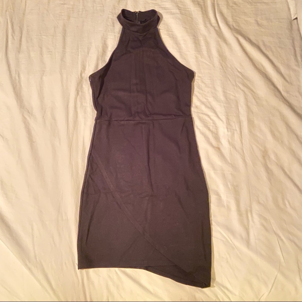 halter style midi dress